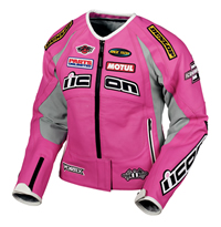 Icon Merc Pink Leather Hero Jacket